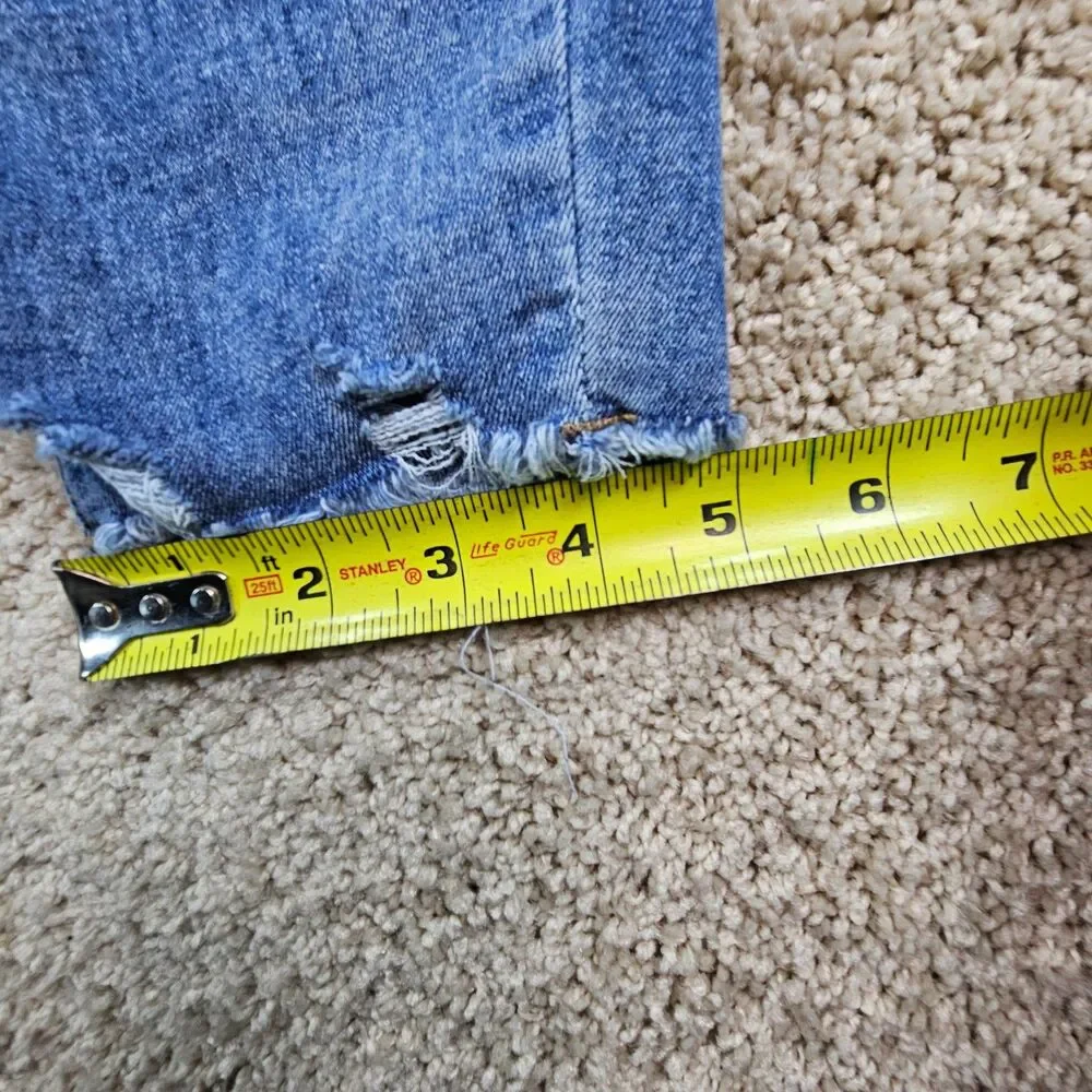 SO High Rise Distressed Jeggings Medium Wash Skinny Jeans Women’s 30x26